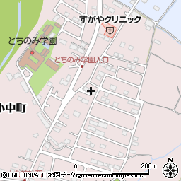 栃木県佐野市小中町1221周辺の地図