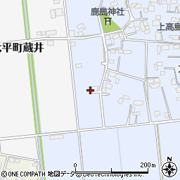 栃木県栃木市大平町上高島252周辺の地図