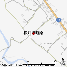 群馬県安中市松井田町原周辺の地図