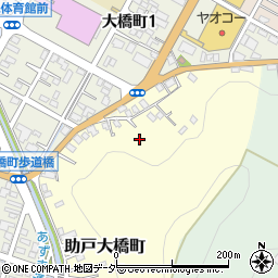 栃木県足利市助戸大橋町周辺の地図