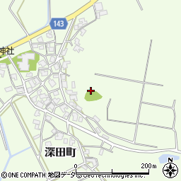 石川県加賀市深田町周辺の地図