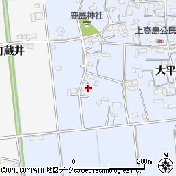 栃木県栃木市大平町上高島290周辺の地図