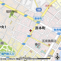 筑波銀行那珂湊支店周辺の地図