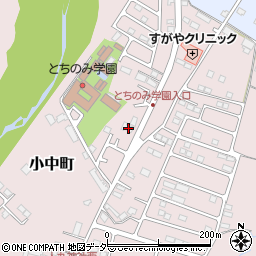 栃木県佐野市小中町1279周辺の地図