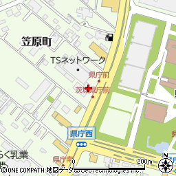 スズキ自販茨城県庁前センター周辺の地図