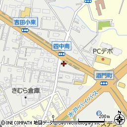 ケンタッキーフライドチキン水戸元吉田町店周辺の地図