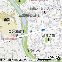 アザレ化粧品高崎東貝沢営業所周辺の地図