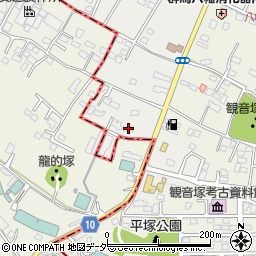 群馬県高崎市若田町13周辺の地図