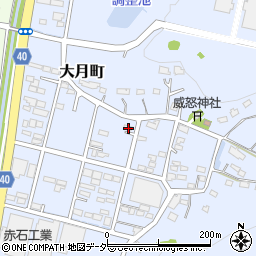 栃木県足利市大月町442周辺の地図