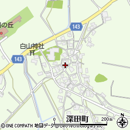 石川県加賀市深田町イ周辺の地図