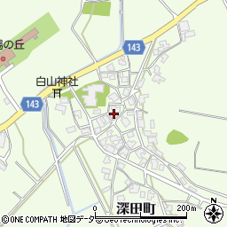 石川県加賀市深田町（イ）周辺の地図