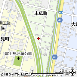 栃木県足利市末広町61周辺の地図