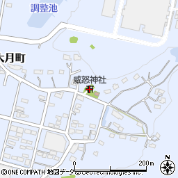 威怒神社周辺の地図