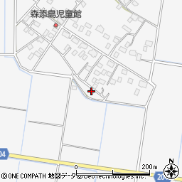 茨城県筑西市森添島624周辺の地図