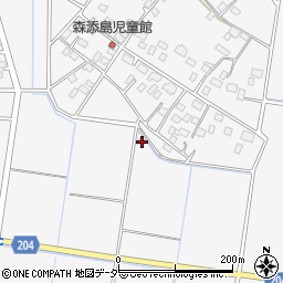 茨城県筑西市森添島1660周辺の地図