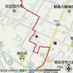 群馬県高崎市若田町16-5周辺の地図