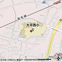 栃木市立大平西小学校周辺の地図