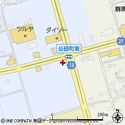 フライングガーデン 前橋公田町店周辺の地図
