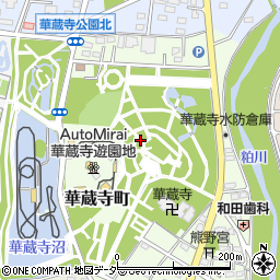 華蔵寺公園周辺の地図