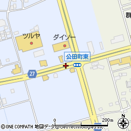 公田町周辺の地図