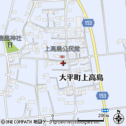 栃木県栃木市大平町上高島330周辺の地図