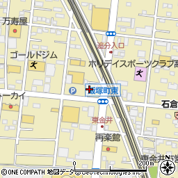 ａｐｏｌｌｏｓｔａｔｉｏｎセルフ高崎飯塚ＳＳ周辺の地図