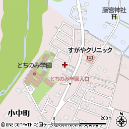 栃木県佐野市小中町1255-12周辺の地図