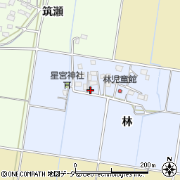 茨城県筑西市林76周辺の地図