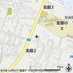 茨城県笠間市美原周辺の地図