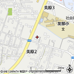茨城県笠間市美原周辺の地図