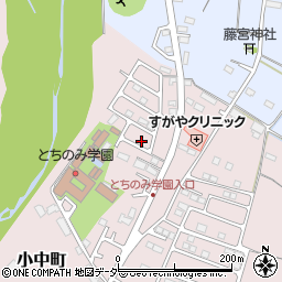 栃木県佐野市小中町1255-28周辺の地図