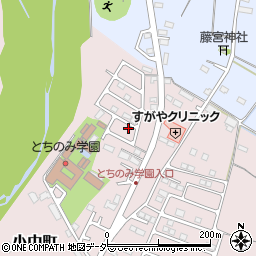 栃木県佐野市小中町1255-31周辺の地図