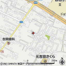 茨城県水戸市元吉田町1519-2周辺の地図