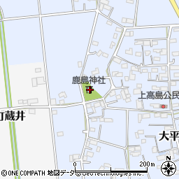 栃木県栃木市大平町上高島499周辺の地図