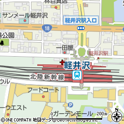 プリモフィト軽井沢駅舎店周辺の地図