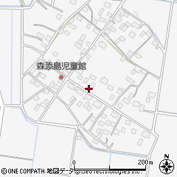 茨城県筑西市森添島654周辺の地図