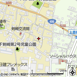 群馬県高崎市剣崎町1011周辺の地図