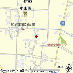 栃木県小山市松沼142-1周辺の地図