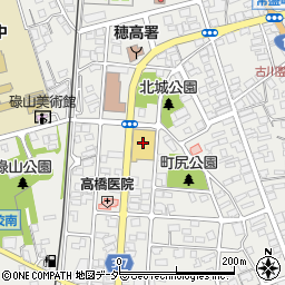 西友穂高店周辺の地図