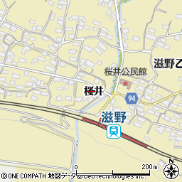長野県東御市桜井周辺の地図