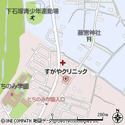 栃木県佐野市小中町1253周辺の地図