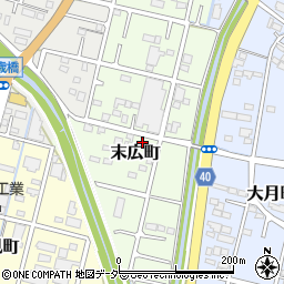 栃木県足利市末広町46周辺の地図