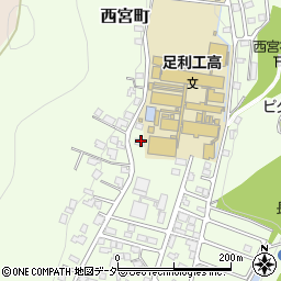 栃木県足利市西宮町2917-7周辺の地図