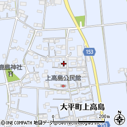 栃木県栃木市大平町上高島482周辺の地図