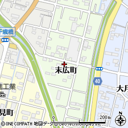 栃木県足利市末広町47周辺の地図