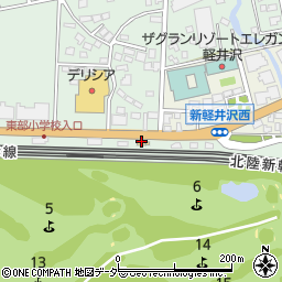 マクドナルド１８号軽井沢店周辺の地図