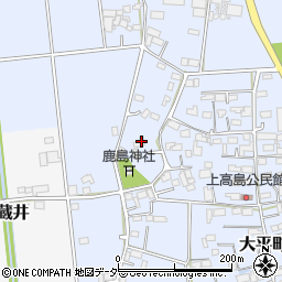 栃木県栃木市大平町上高島498周辺の地図