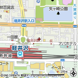 トヨタレンタリース長野軽井沢駅前店周辺の地図