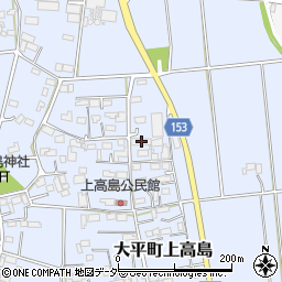 栃木県栃木市大平町上高島475周辺の地図