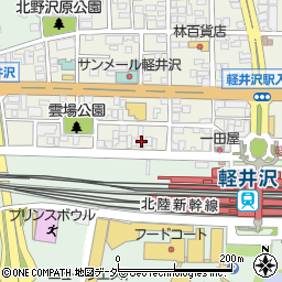 長野県北佐久郡軽井沢町軽井沢東215周辺の地図